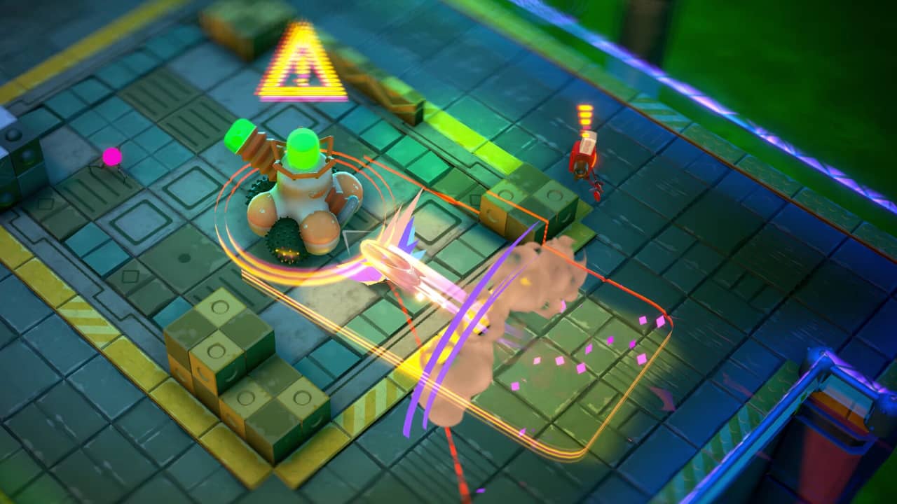 Screenshot from rogue-like Go Mecha Ball